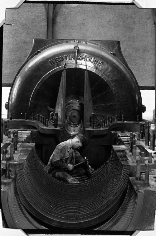 In the Heart of a Turbine, from Men at Work Series
