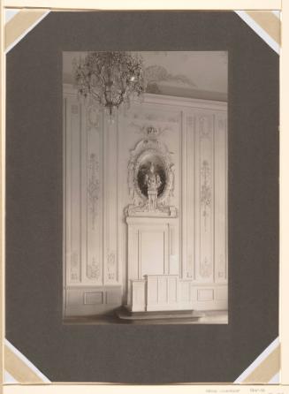 Elaborate Room Interior with a Bust of Wilhelm II