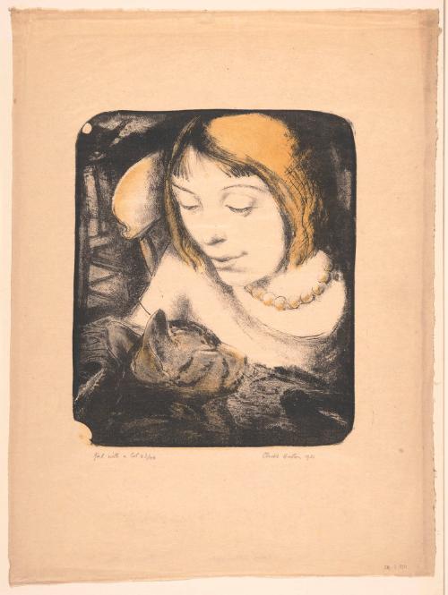 Girl with a Cat