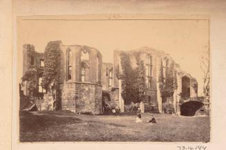 Visitors at Ruined Abbey (?)