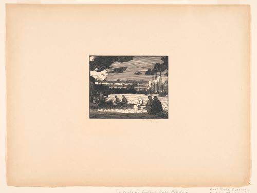 East River, Evening, from Twelve Prints by Contemporary American Artists