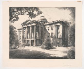 North Carolina State Capitol, unnumbered plate from Albums 1 and 2 of Orr Etchings of North Carolina