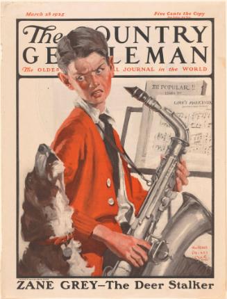 Cover for Country Gentleman Magazine: Boy with Saxophone