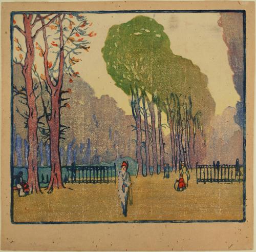 Park Landscape (Luxembourg Gardens?), Paris