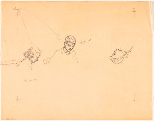 Studies of Three Seated Figures