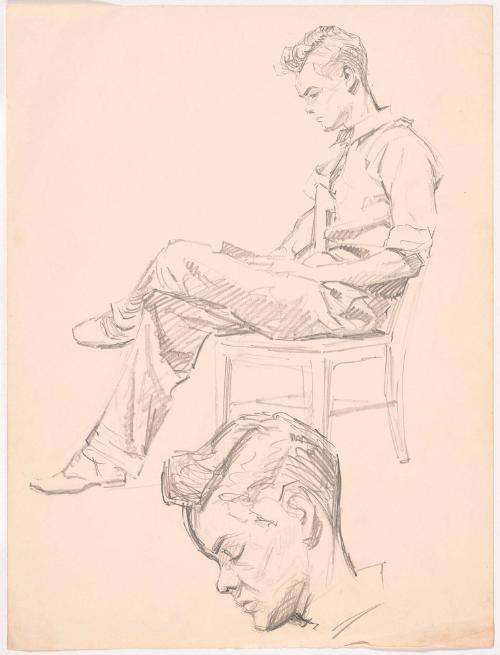 Young Man Reading