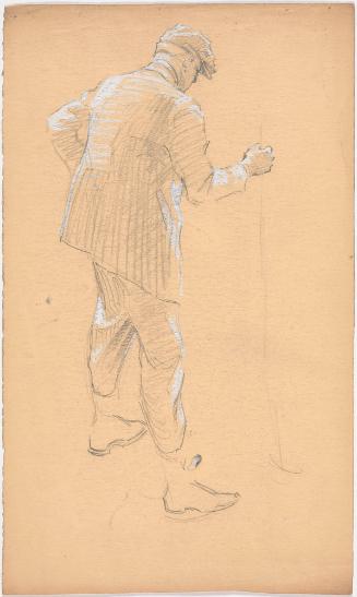 Standing Man Holding Object