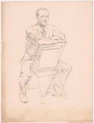 Man Seated Backwards