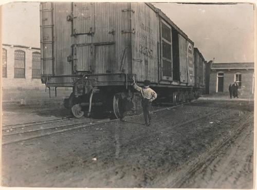 Maple Mills, Dillon, S.C. Johnnie. Said, "Aint got no last name," when asked for it. 8 years old. Beginning to "help sister spin."