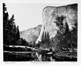 Tutokanula, Valley of the Yosemite, the Great Chief, "El Capitan," 3500 Feet High, No. 9; No. 4 of Portfolio, E. Muybridge: Yosemite Photographs