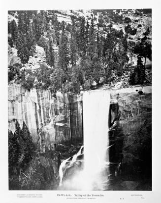 Pi-wi-ack, Valley of the Yosemite, Shower of Stars, "Vernal Falls," 400 Feet Fall, No. 29; No. 6 of Portfolio, E. Muybridge: Yosemite Photographs