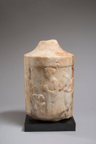 Fragment of a Funeral Urn (Lekythos) with Leave-Taking Scene