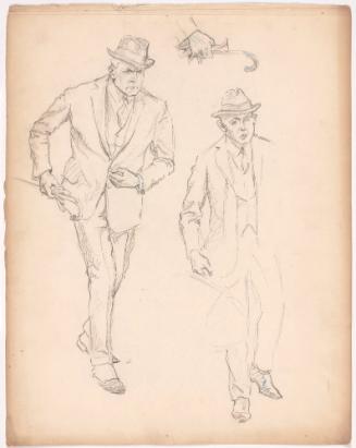 Studies of Man Walking with a Cane