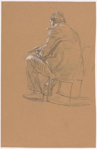 Seated Man with a Gun