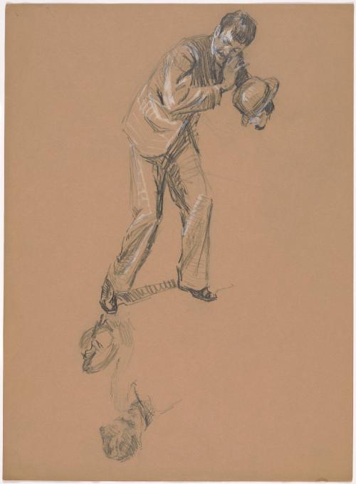 Man Carrying Bowler