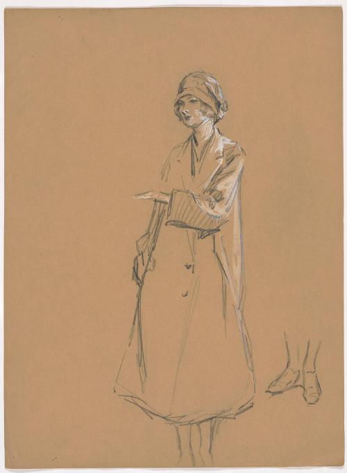 Woman in Coat and Hat