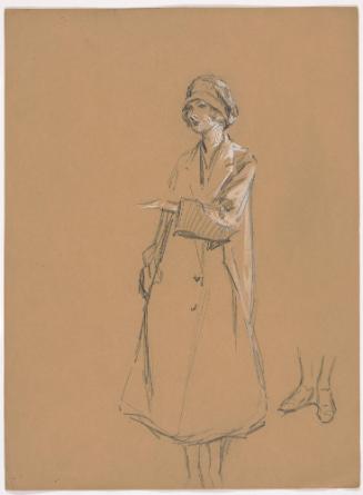 Woman in Coat and Hat