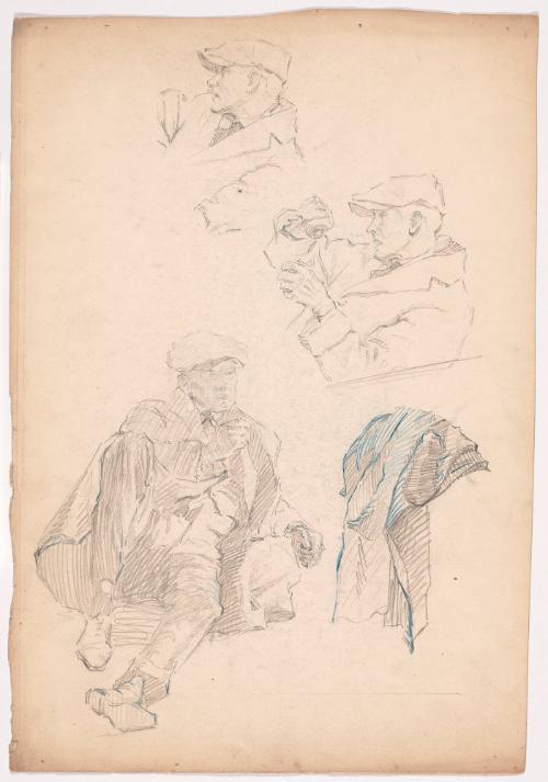 Studies of a Seated Man