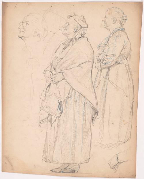 Study of Old Woman in Shawl