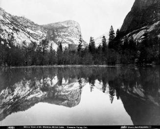 Mirror View of Mt. Watkins, Mirror Lake, Yosemite Valley, California