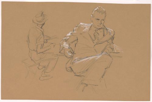 Two Seated Men