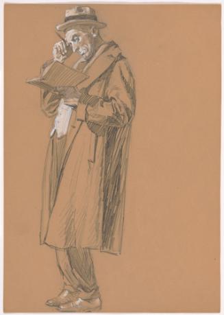 Man with Book and Pencil