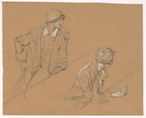 Studies of a Woman at Table