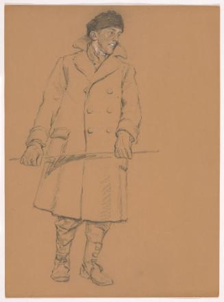 Man in Coat, Hat, and Boots