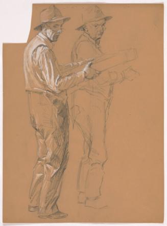 Two Men Facing Right