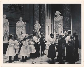A class of the 6th Division in Statuary Hall, U.S. Capitol, from the album Public Schools – 6th Division
