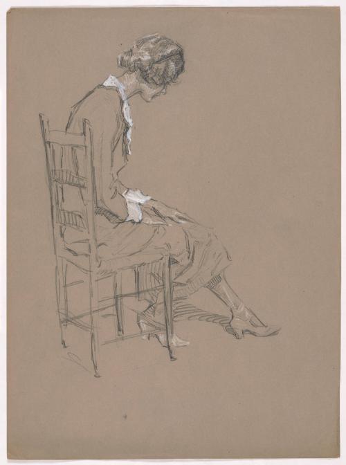 Woman with Hands in Lap