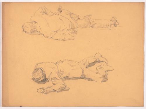 Studies of Men Lying Face-down