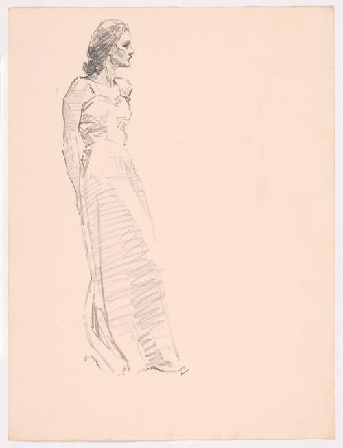 Woman in Long Gown