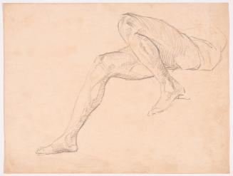 Study of Legs of Seated Man