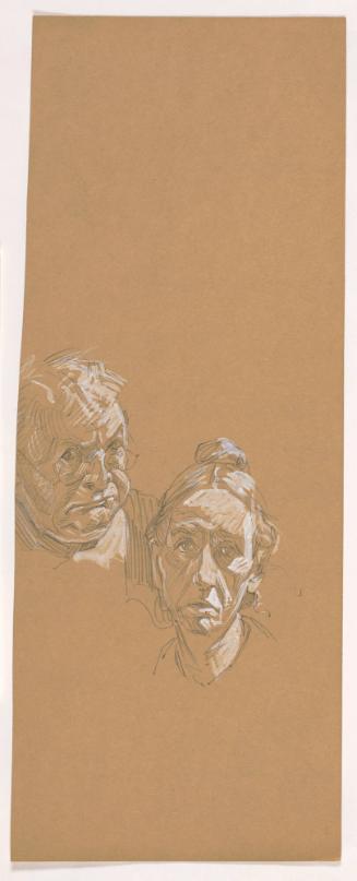 Heads of Older Man and Woman