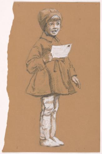 Child Holding Paper