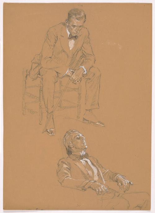 Seated Man with Can