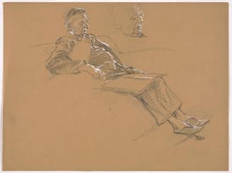 Seated Man with Eyes Closed