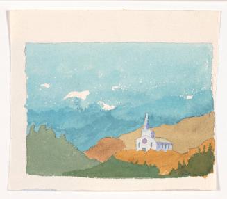 Untitled [landscape with Church]