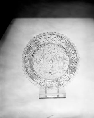 Benjamin Franklin Ship Cup Plate