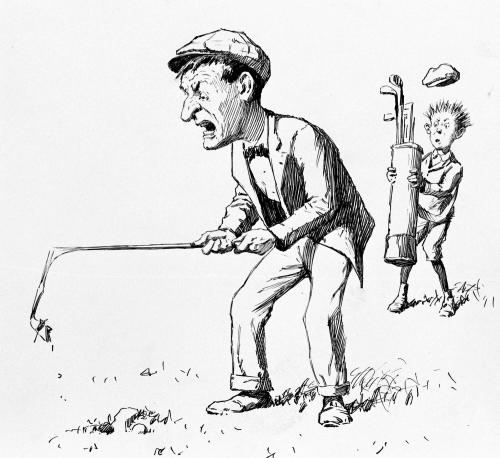 Untitled, from the Golfer's Alphabet (Man with Broken Club)