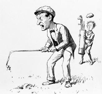 Untitled, from the Golfer's Alphabet (Man with Broken Club)