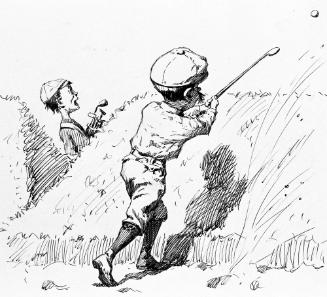 Untitled, from the Golfer's Alphabet (Getting Over a Hill)