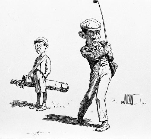 Untitled, from the Golfer's Alphabet (Disgusted Caddy)