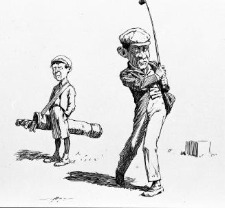 Untitled, from the Golfer's Alphabet (Disgusted Caddy)