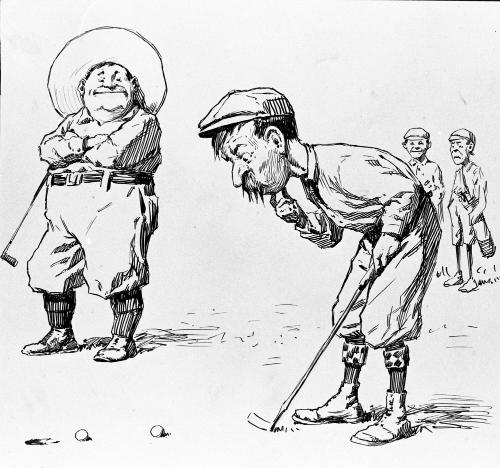 Untitled, from the Golfer's Alphabet (Smug Golfer in Wide-brimmed Hat)