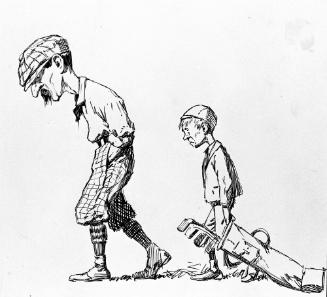Untitled, from the Golfer's Alphabet (Depressed Golfer and Caddy)