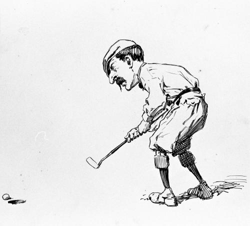 Untitled, from the Golfer's Alphabet (Determined Golfer)