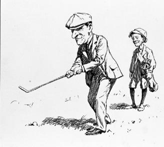 Untitled, from the Golfer's Alphabet (Happy Golfer and Caddy)