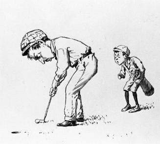 Untitled, from the Golfer's Alphabet (Putter and Caddy)